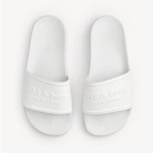 Rag & Bone Pool Slides NIB size 8 / 38 White / off white